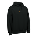 Black hoodie with the Bitcoin wordmark.