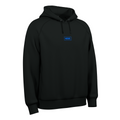 Black NODE Nexus hoodie, blue mark.
