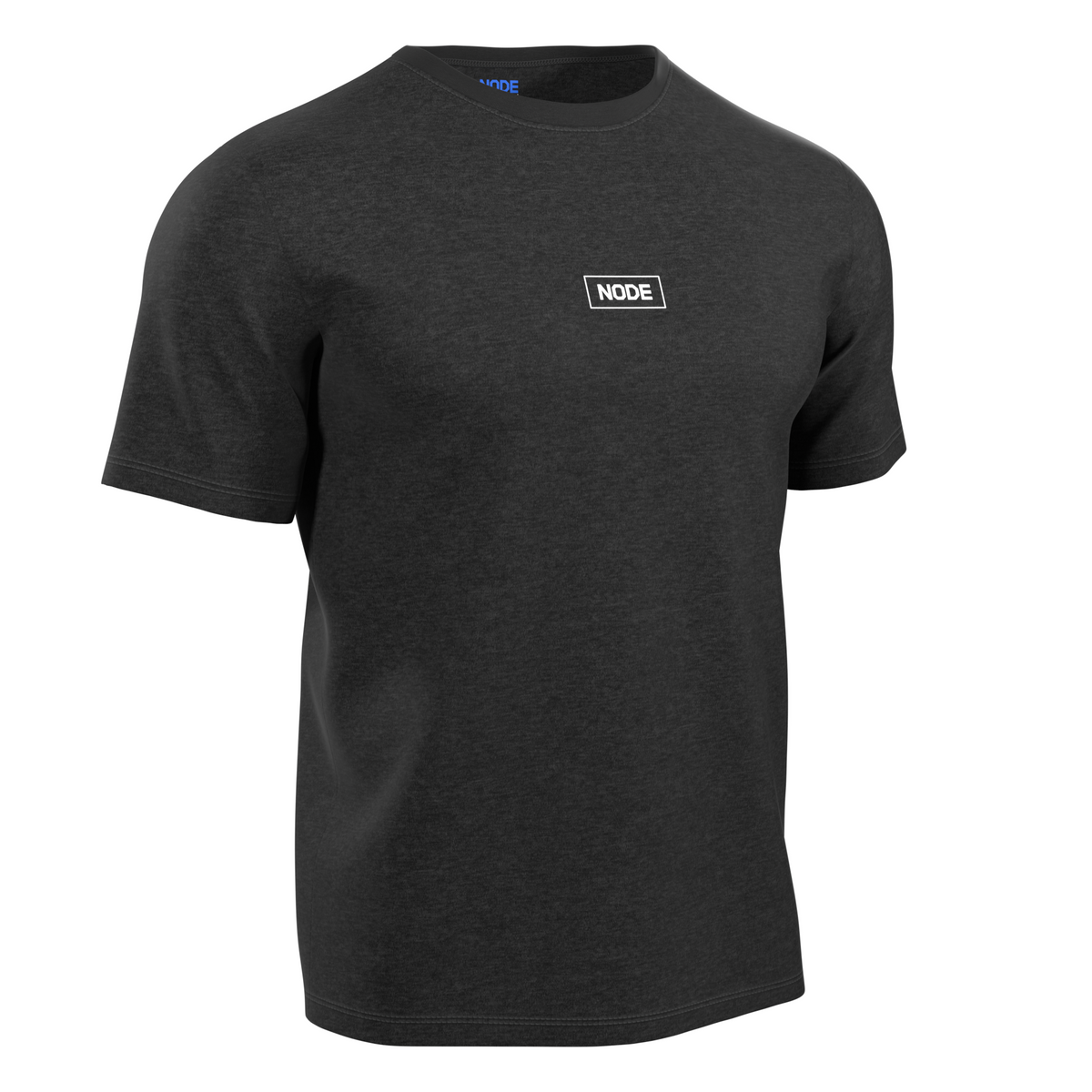 Grey NODE Nexus t-shirt, white mark.
